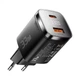 Зарядное устройство 1xUSB-C + 1xUSB 33W GaN black Essager (ECT33W-GMB01-Z) Essager ECT33W-GMB01-Z 972569 - изображение 2