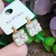 Серьги Xuping длина 1.5см ширина 1см медицинское золото позолота 18К с1475 - изображение 2