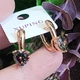 Серьги Xuping мистик длина 1.9см ширина 8мм медицинское золото с1628 - изображение 3
