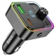 Автомобильный FM-трансмиттер модулятор Bluetooth MP3 HOCO E81 Fantasy 30 Вт PD/QC USB-C/ 1xUSB-A - изображение 3