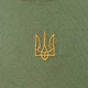 Футболка мужская с вышитым тризубом как у президента 56 хаки DJ3-M-TryzubZol-Haki-56 Ladan - изображение 3