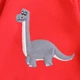 Теплий дитячий світшот з динозавром 86-92 см червоний FD28-Brontosaur-Red-26 Ladan - зображення 2