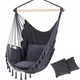 Підвісне крісло, бразильський гамак Hanert BOHO Black - зображення 1
