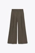Брюки із защипами та клапанами Zara 1255/534 XXL Коричневі (01255534832XXL) - изображение 5