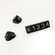 Набор пластиковых ценников Lesko SJX-HDY-XH-0-9 Black + Silver с цифрами 100 шт на витрину - изображение 3