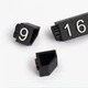 Набор пластиковых ценников Lesko SJX-HDY-XH-0-9 Black + White с цифрами 100 шт на витрину - изображение 3