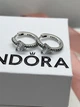 Посеребренные серьги в стиле Pandora белые - изображение 2
