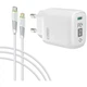 Сетевое зарядное устройство Intaleo TCGQPD120L (1USBx3A) White (1283126510007) + кабель Lightning - изображение 1