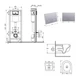 Готове рішення Qtap для ванної кімнати: підвісний унітаз Taurus Ultra Quiet 515×360×350 + комплект інсталяції Nest 4 в 1 (лінійна клавіша Satin) - изображение 2