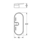 Полка настенная GROHE QuickFix Vitalio Universal 222мм округлая пластик прозрачная 27725000 - изображение 2