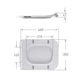 Qtap сидіння для унітаза (Crow 640) 460x350x47 мм, White, з мікроліфтом, Slim Duroplast, Quick Release QTSC179W48700 QTAP QTSC179W48700 - изображение 2