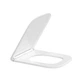 Сидіння для унітазу Qtap (Gemini 490) 428x344x37,5 мм, White, з мікроліфтом, Slim Duroplast, Quick Release QTSC179W49385 QTAP QTSC179W49385 - зображення 1