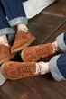 Стильные кеды PARADIZE SHOES замшевые рыжего цвета на низкой подошве 37 размер (стелька 24,5 см) - изображение 6
