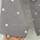 Детская пижама для девочки Муслин 140-146 см серая Уютные сердца Cosy M110P5453 - изображение 6