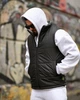 Мужская весенняя жилетка Stone Island 3XL двухсторонняя черный+принт (95186) - изображение 1