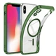 Чехол Fiji Chrome для Apple iPhone XS с MagSafe и защитой камер Green - изображение 1
