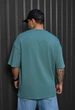 Футболка Staff dark turquoise oversize XS - зображення 2