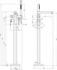 Смеситель для ванны Kroner Element 211339-5301 с душевым гарнитуром - изображение 10