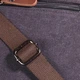 Мужская текстильная сумка Vintage вертикальная городская через плечо с клапаном черная 56788 - изображение 11