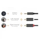 Кабель AUX Audio TRS - RCAx2 M/M 1.5м UGREEN AV102 Чорний - зображення 2
