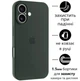 Чохол Silicone Premium case з захистом камери для iPhone 16 Full Camera Protective dark green 2256 - изображение 1