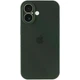 Чохол Silicone Premium case з захистом камери для iPhone 16 Full Camera Protective dark green 2256 - изображение 2