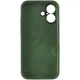 Чохол Silicone Premium case з захистом камери для iPhone 16 Full Camera Protective dark green 2256 - изображение 3