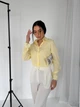 Жіноча базова сорочка на гудзиках Uaclothes 42-44 Жовтий (like36973-174001349) - зображення 4