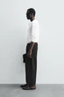 Джинси Zara Wide Tapered вільні укорочені чорний 9794/361/800 34 - зображення 4