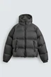 Куртка пуховик Zara водовідштовхувальний сірий 6318/399/110 S - изображение 7