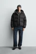 Куртка пуховик Zara водовідштовхувальний чорний 6318/399/800 S - изображение 8