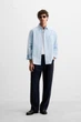 Сорочка Zara оксфорд блакитний 1063/417/403 M - изображение 3