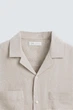Сорочка Zara зі 100% льону бежевий 1618/306/710 L - изображение 9