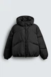 Куртка Zara водовідштовхувальна чорний 3046/402/800 M - изображение 8