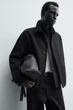 Куртка сорочка з вовною Zara чорний 0155/845/800 L - зображення 5