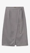 Юбка однотонная женская GENUA G011230-0003 5XL Серый shop (2000999386107) - изображение 1