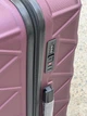 3 шт комплект Ударопрочный Wings Валіза дорожня на колесах Wings 4 колеса Бордовый ромб - изображение 7