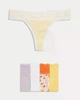 Набір трусиків Marks&Spencer стринги thongs 18(46) 5 шт sunshine lace 0215 - зображення 1