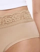 Набір мереживних трусиків Marks&Spencer міді High rise shorts 14(42) 5 шт rose quartz lace 0218 - зображення 3