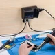 Паяльная станция JCD 8898 2-в-1 750 Вт с термофеном и паяльником 80 Вт, цифровая регулировка температуры, 3 насадки - изображение 5