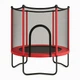 Батут FitToSky 152 см Black-Red с сеткой (без лестницы) красный - изображение 1