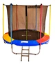 Батут Just Fun 305 см Multicolor с внутренней сеткой и лестницей (разноцветный) - изображение 3