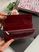 Шкіряний гаманець від бренду Velina Fabbiano насиченого червоного кольору 7004/5 - изображение 9