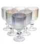 Набір келихів для вина 6 штук 220 мл винні келихи на ніжці скляні фужери для вина подарункові - зображення 1