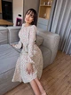 Женское платье свободного кроя молочное 48-50 р5041.М486 - изображение 2