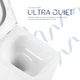 Комплект: Qtap Gemini Ultra Quiet унитаз подвесной QT2533076EUQW + Nest комплект инсталляции 4в1 (Клавиша линейная White) QT0133M425 + QT0111M08V1384W - изображение 5