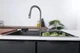 Мийка Zerix ZH7548-SET-03 Nano-Black із вбудованим змішувачем з нерж. сталі (ZM5577) - зображення 5