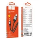 Аудіокабель AUX Hoco UPA32B Black Type-C на mini-Jack 3.5 мм у нейлоновому обплетенні 1 м Чорний - зображення 5