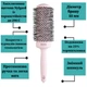 Удлиненный брашинг Olivia Garden Expert Blowout Speed Wavy Pastel Pink 55 мм. - изображение 2