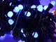 Гирлянда LED 100LED круглая матовая лампа синий черный провод для украшения интерьера и праздников - изображение 4